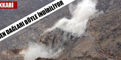 Maden dağları böyle indiriliyor