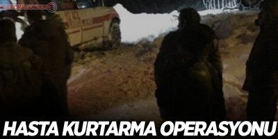 Üç saat süren hasta kurtarma operasyonu!