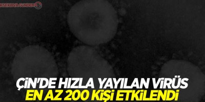 Çin'de hızla yayılan virüs: En az 200 kişi etkilendi