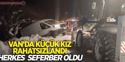 Küçük kızın imdadına paletli ambulans yetişti!