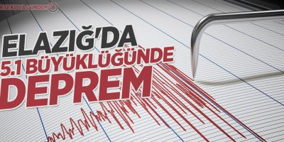 Elazığ'da 5.1 büyüklüğünde deprem meydana geldi