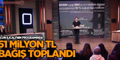Acun Ilıcalı'nın programında 51 milyon TL bağış toplandı