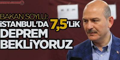 'İstanbul'da 7,5'lik deprem bekliyoruz'