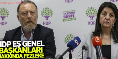HDP Eş Genel Başkanları hakkında fezleke