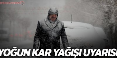 Meteorolojiden yoğun kar yağışı uyarısı