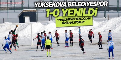 Yüksekova Belediyespor: 'Mağlubiyetten dolayı özür diliyoruz'