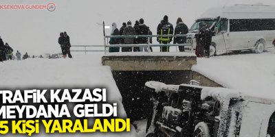 Öğrenci servisi şarampole devrildi: 15 yaralı