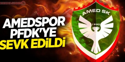 Amedspor PFDK'ye sevk edildi