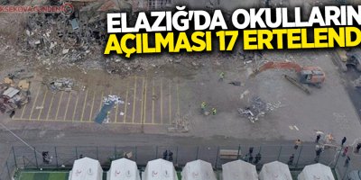 Elazığ'da okulların açılması 17 Şubat'a ertelendi