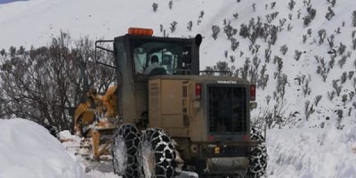 Bingöl'de kar 254 köy yolunu ulaşıma kapattı