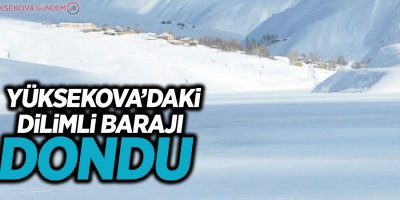 Yüksekova’daki Dilimli Barajı dondu