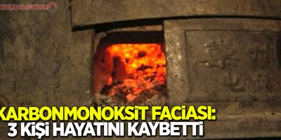 Adıyaman'da karbonmonoksit faciası: 3 ölü