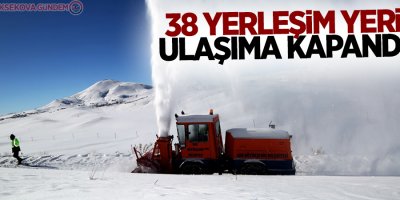 Hakkari'de 38 yerleşim yeri kapandı