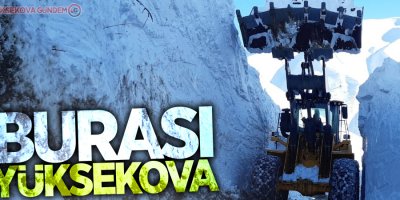 Yüksekova’da 6 metreyi bulan kar tünelleri şaşırttı