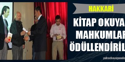 Kitap okuyan mahkumlar ödüllendirildi