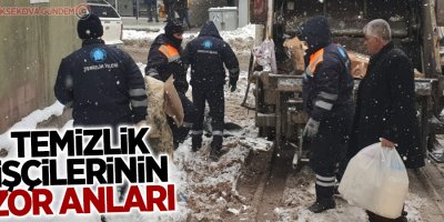 Temizlik işçilerinin zor anları