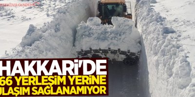 Hakkari'de 166 yerleşim yerine ulaşım sağlanamıyor