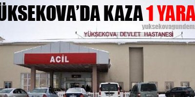 Yüksekova'da Kaza 1 Yaralı