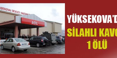 Yüksekova'da Silahlı Kavga:1 ölü