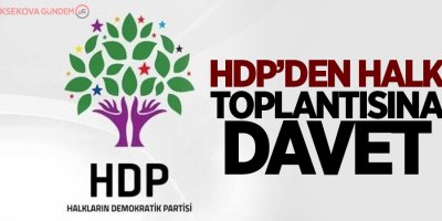 HDP'den halk toplantısına davet