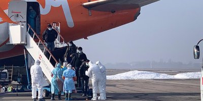 Çin'den Ukrayna'ya getirilen kişiler karantinaya alınıyor