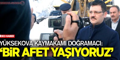 Yüksekova Kaymakamı Doğramacı: Bir afet yaşıyoruz