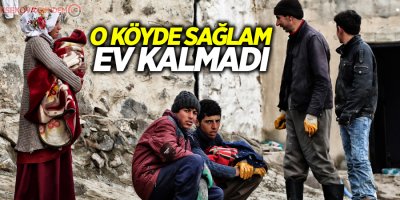 İki depremin yaşandığı köyde sağlam ev kalmadı