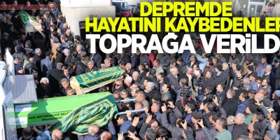 Başkale'de depremde hayatını kaybedenler uğurlandı!