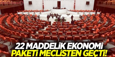 22 maddelik ekonomi paketi meclisten geçti!