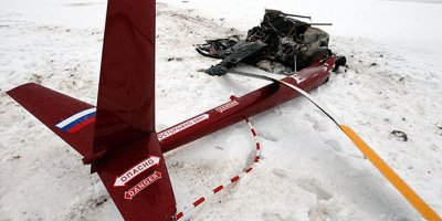 Rusya'da helikopter düştü