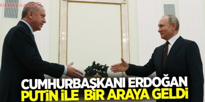 Cumhurbaşkanı Erdoğan, Rus mevkidaşı Putin ile görüştü