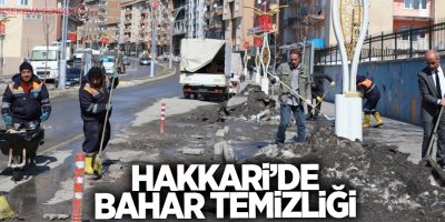 Hakkari Belediyesinden bahar temizliği