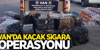 Van'da kaçak sigara operasyonu!