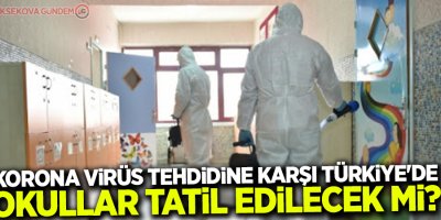 Korona virüs tehdidine karşı Türkiye'de okullar tatil edilecek mi?