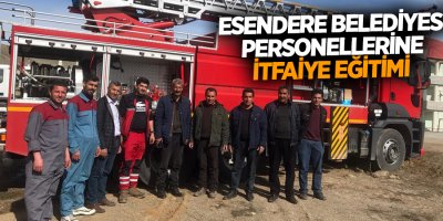 Esendere Belediyesi personellerine itfaiye eğitimi