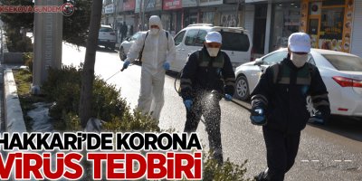 Hakkari’de korona virüs tedbiri