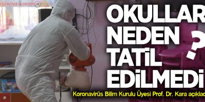 Okullar neden tatil edilmedi? Prof. Dr. Kara açıkladı