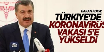 Türkiye'de koronavirüs vakası 5'e yükseldi