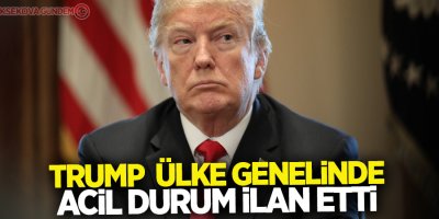 ABD Başkanı Trump ülke genelinde acil durum ilan etti