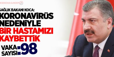 Bakan Koca: Koronavirüs nedeniyle bir hastamızı kaybettik