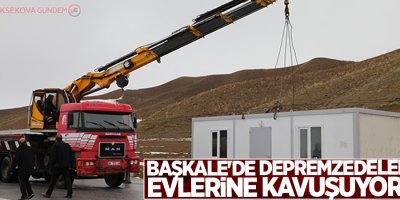 Başkale'de depremzedeler evlerine kavuşuyor!