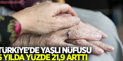 Türkiye'de yaşlı nüfus 5 yılda yüzde 21,9 arttı