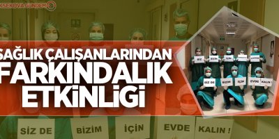 Sağlık çalışanlarından farkındalık etkinliği