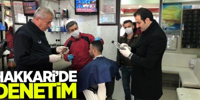 Hakkari’de korona virüs denetimi