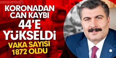 Koronadan can kaybı 44'e yükseldi!