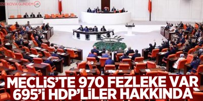 Meclis’te 970 fezleke var, 695’i HDP’liler hakkında