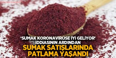 'Sumak koronavirüse iyi geliyor' iddiasının ardından sumak satışlarında patlama yaşandı