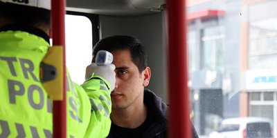 Sakarya'da, şehir dışından gelenlere ateş ölçerli önlem