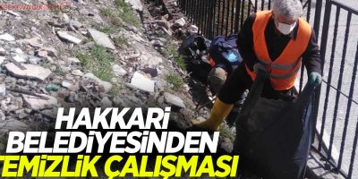 Hakkari Belediyesinden temizlik çalışması