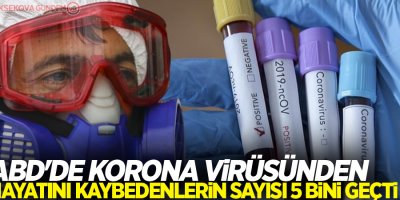 ABD'de korona virüsünden ölenlerin sayısı 5 bini geçti